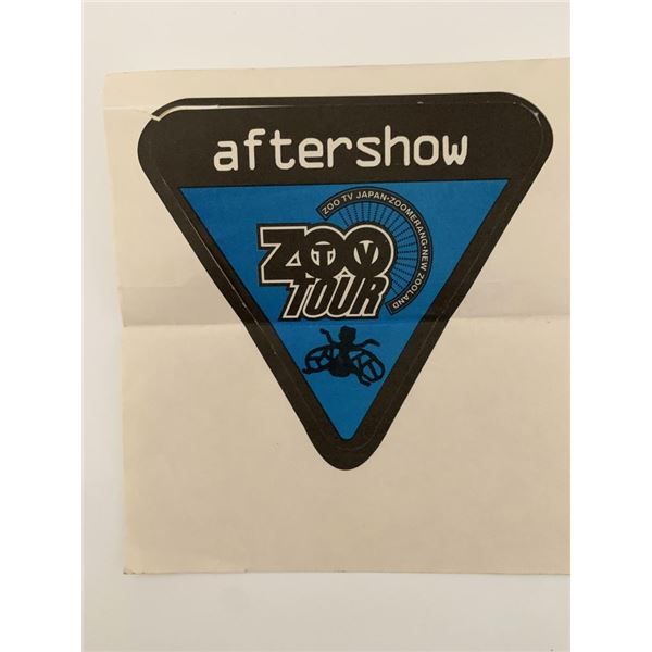 U2 The Zoo TV Tour Aftershow Pass