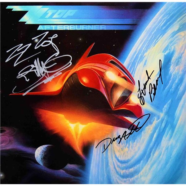 ZZ Top signed Afterburner album