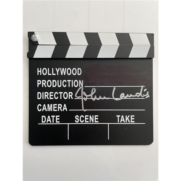 Trading Places Director John Landis signed movie clapperboard