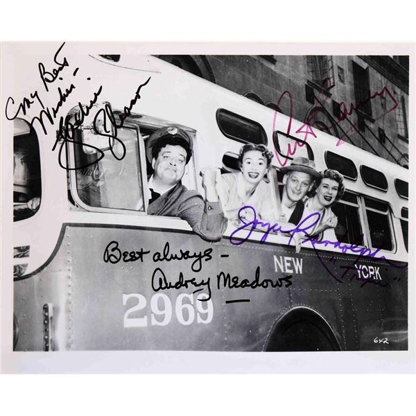 Honeymooners cast signed photo