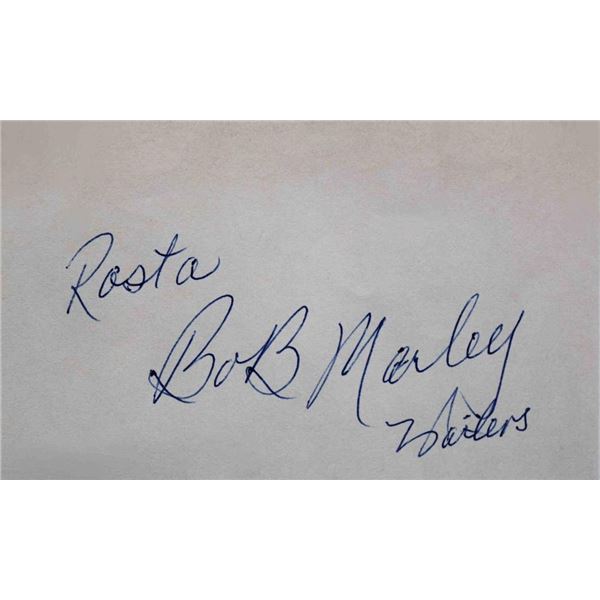 Bob Marley signature slip