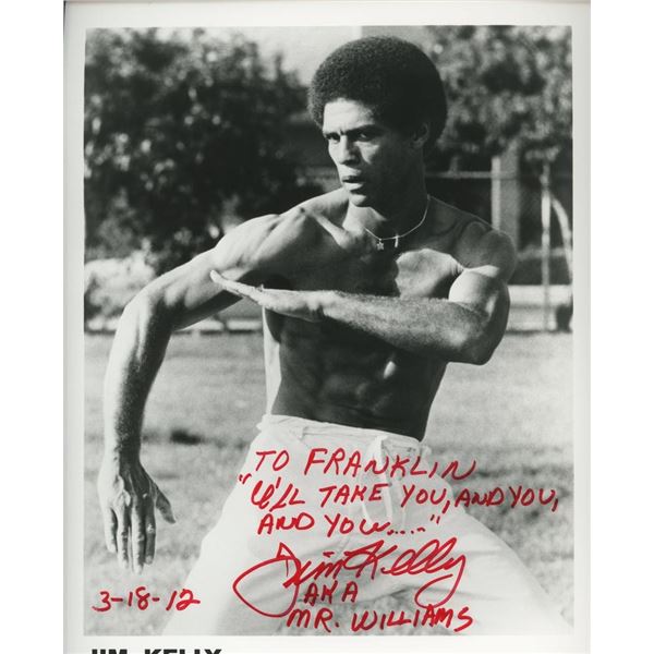 Enter The Dragon Jim Kelly signed photo