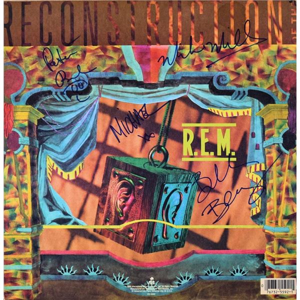 R.E.M. signed Fables of the Reconstruction album