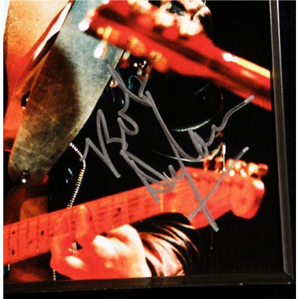 Framed Bob Dylan signed photo