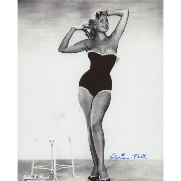 1950's Showgirl Gloria Pall signed Abbott and Costello photo