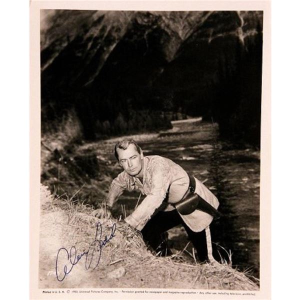 Alan Ladd signed movie still photo
