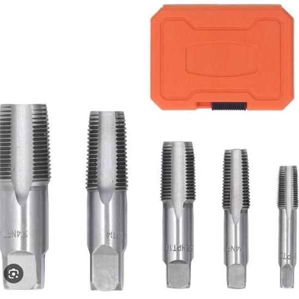 5-Piece NPT Pipe Tap Set