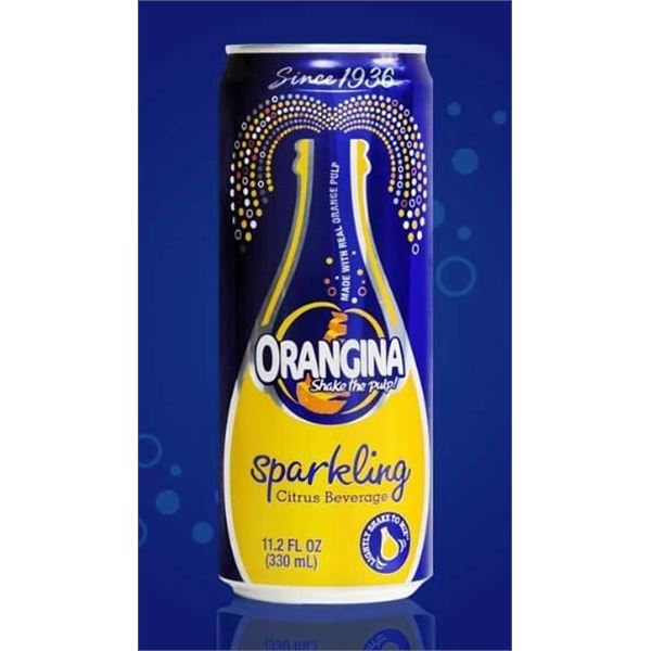 Orangina et sa Pulpe Sparkling – Set of 6 Cans, 330mL Each