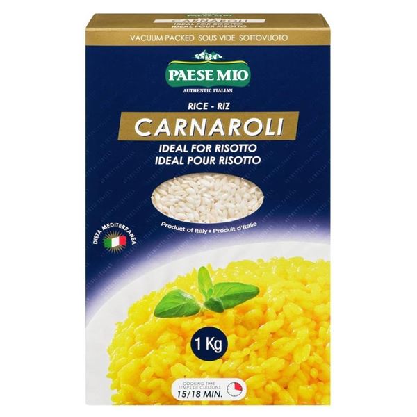 Paese Mio Carnaroli Rice, 1 Kg, Ideal for Risotto