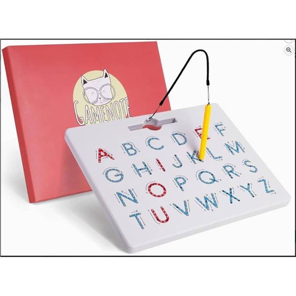 Gamenote Magnetic Alphabet Tracing Board for Ages 3+