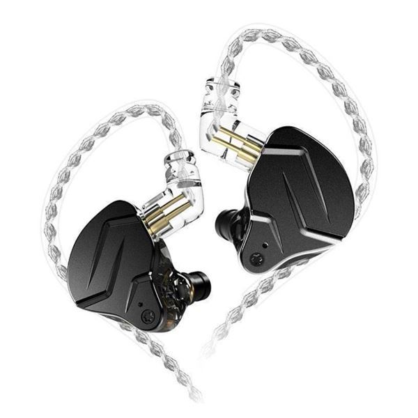KZ ZSN Pro X Dual Magnetic Driver Earphones with Silver-Plated Cable