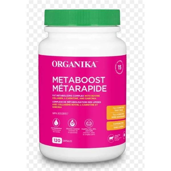 Organika Metaboost Metarapide 120 Capsules for Metabolism Support