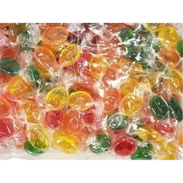 Clear Fruit Flavored Hard Candies, 1.8 kg Bag