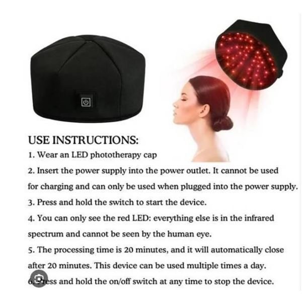 Laser Cap Model Hat-01 with Infrared Treatment Lamp