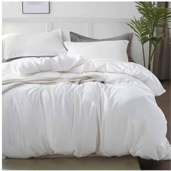Bedsure Duvet Cover Set – 90 x 90 Inches, 3 pc Queen