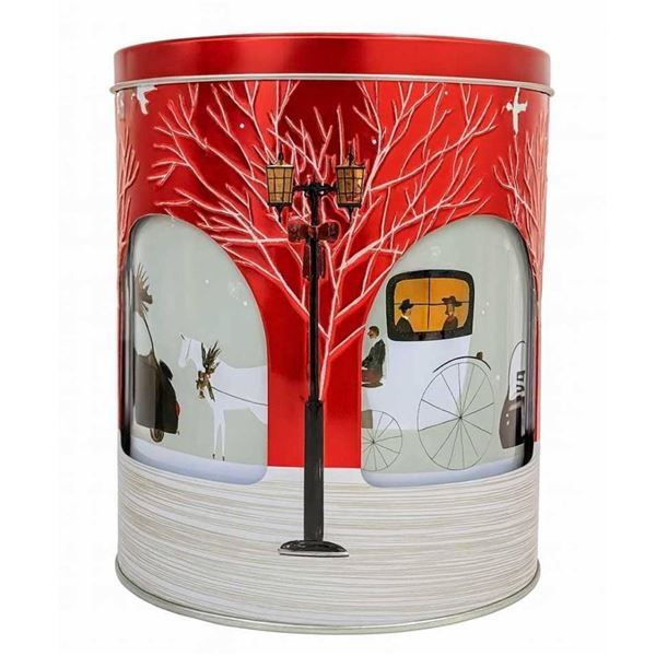 Stockmeyer Rotating Music Tin Filled With Caramel Butter Biscuits, 300g
