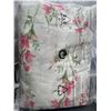 Image 3 : King Size Floral Duvet Cover 3pc Set, Elaborate Design, Home Textiles **Stock Photo May Vary**