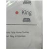 Image 4 : King Size Floral Duvet Cover 3pc Set, Elaborate Design, Home Textiles **Stock Photo May Vary**