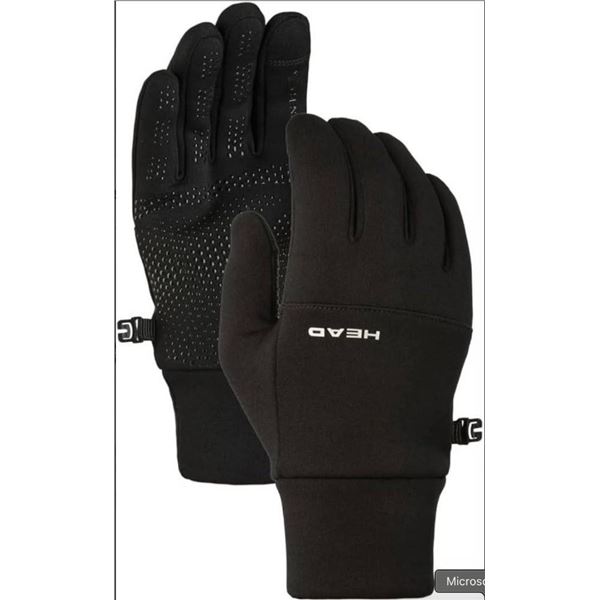 Head Touchscreen-Compatible Gloves with Silicone Grip Size Small