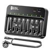 Image 1 : EBL 8-Slot Smart Battery Charger With USB Ports and Auto-Detect