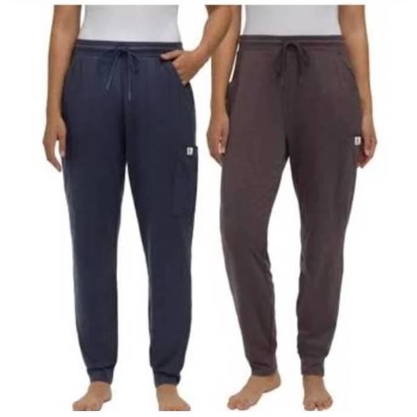 2 Pack Frank And Oak Ladies’ Ultra-Soft Cargo Lounge Pants in Size Large