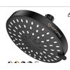 Image 1 : Hopopro 5-Mode High-Pressure Shower Head, Oil Rubbed Bronze, 6-Inch Round