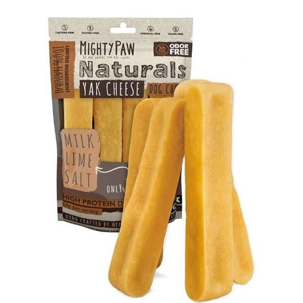 Mighty Paw Yak Cheese Dog Chew Medium, High Protein, 4 Pack