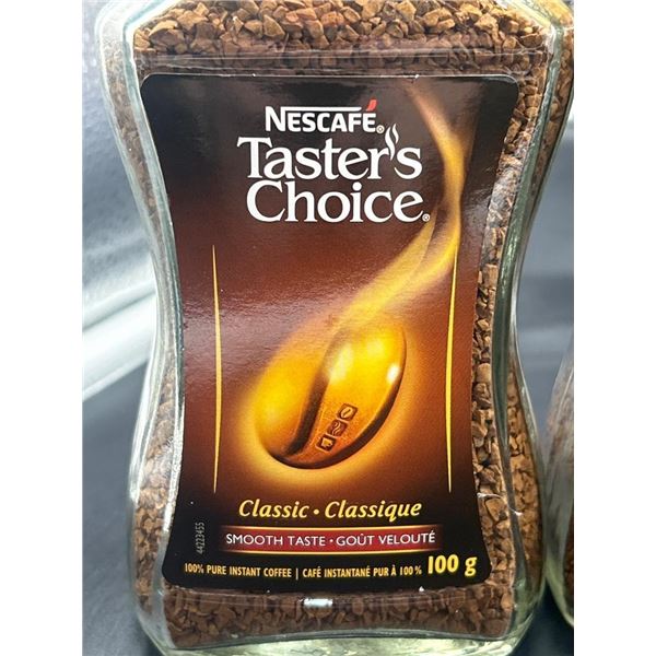 Nescafe Taster’s Choice Classic Instant Coffee 100g Glass Jars – Lot of 2