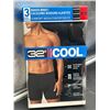 Image 2 : 32 Degrees Cool Boxer Briefs, Comfort Mesh, M/M, 3 Pack