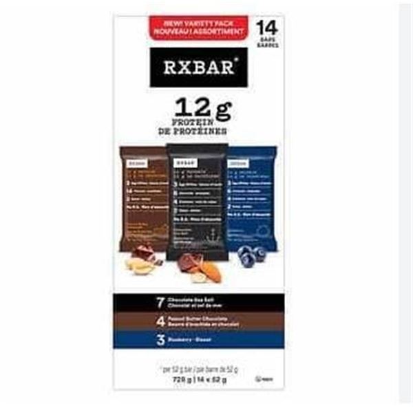 RXBAR Protein Bars Aprox.14-Count Variety Pack, 48g Each