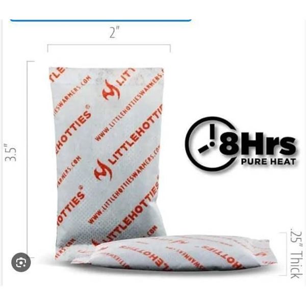Little Hotties Hand Warmers, Aprox. 40 Pairs, Single-Use Air-Activated Heat Packs