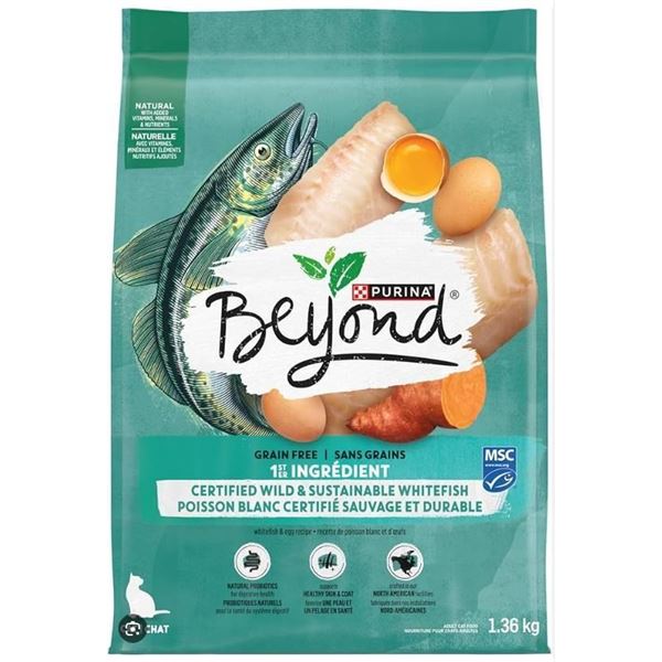 Purina Beyond Grain-Free Cat Food – 1.36 kg – Whitefish Flavor