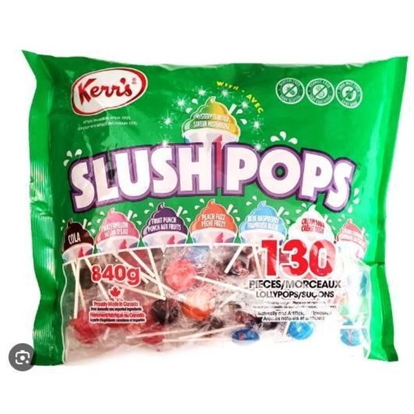 Terni Slush Pops Assorted Lollipops – 840g, 150 Pieces