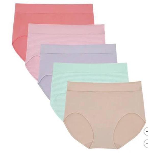 Jones New York Signature Seamless Brief 5-Pack, XXL/TTG