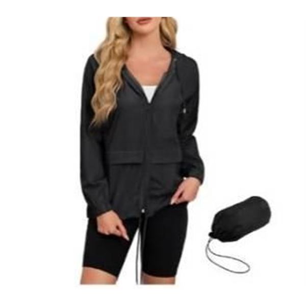 Zando Waterproof Rain Jacket for Women, Hooded Windbreaker