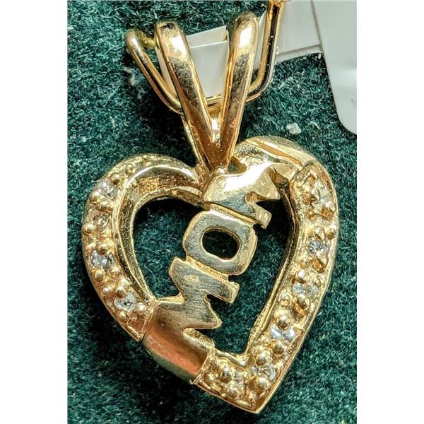 $1400 10K  1.32G Diamond 0.1Ct  Pendant
