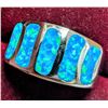 Image 3 : $160 Silver Created Opal 5G  Ring