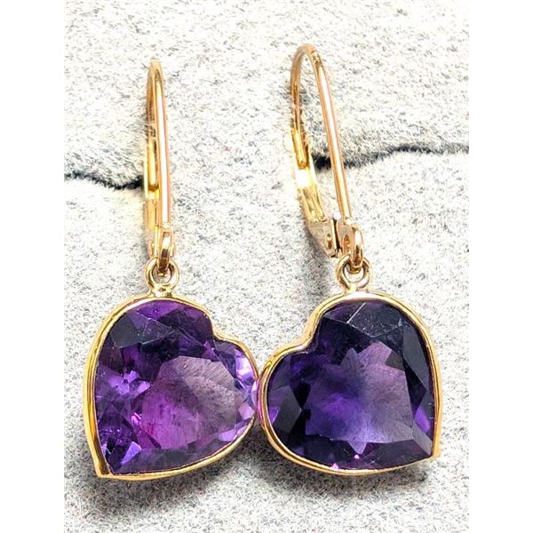 $1200 10K  1.86G Amethyst 8Ct  Earrings