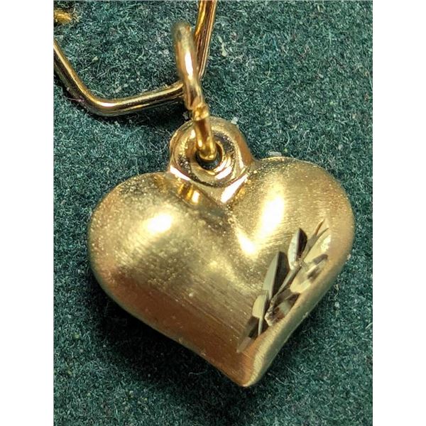 $250 14K  0.5G Heart Pendant