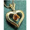 Image 1 : $400 10K  0.95G Cz Heart  Pendant