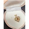 Image 3 : $400 10K  0.95G Cz Heart  Pendant