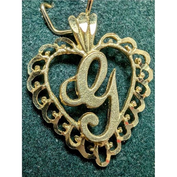 $400 10K  1G Heart  Pendant