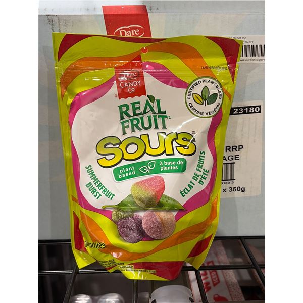 Dare Candy Co. Real Fruit Sours Gummies – Summerfruit Burst 12 x 350g