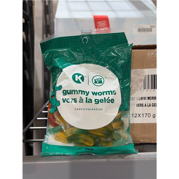 K Gummy Worms 170g Pack – Case of 12