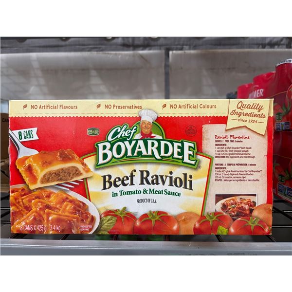 Chef Boyardee Beef Ravioli in Tomato and Meat Sauce, 8 Cans x 425g