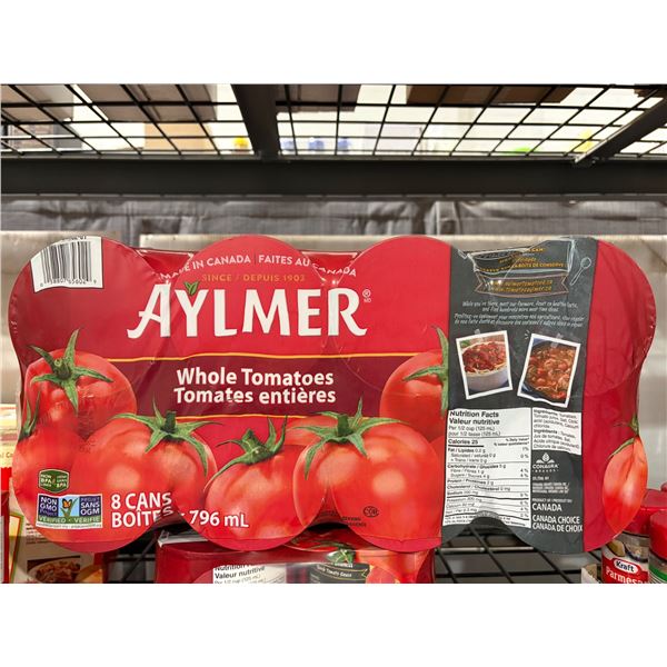 Aylmer Whole Tomatoes, 8 Cans x 796 mL