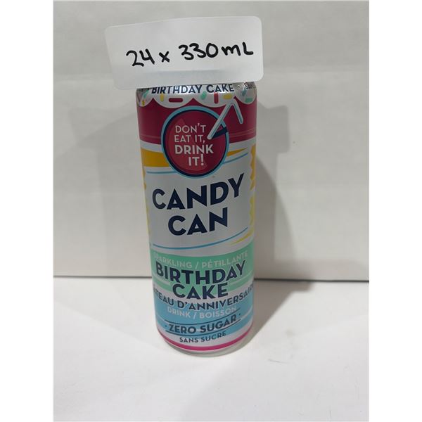Candy Can Birthday Cake Sparkling Drink 24 x 330 mL Cans