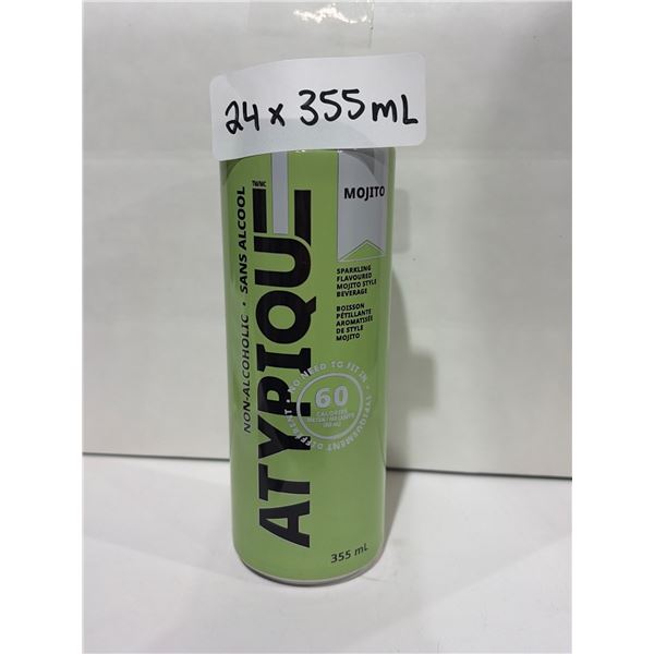 24 Cans of Atypique Non-Alcoholic Mojito, 355 mL Each