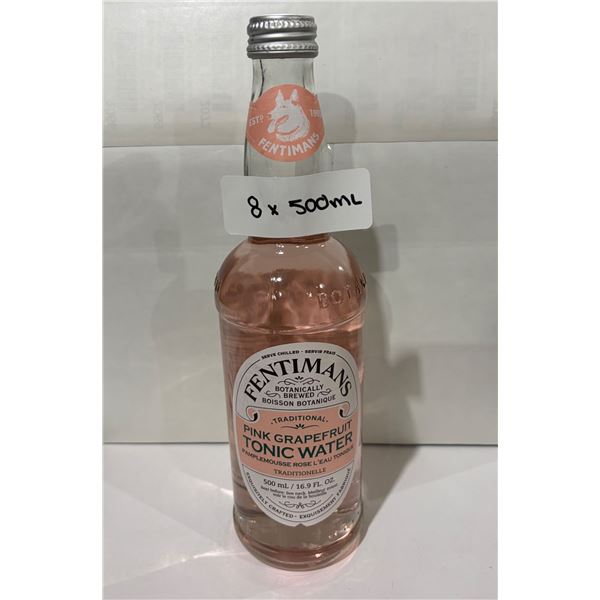 Fentimans Pink Grapefruit Tonic Water, 8 x 500ml Bottles