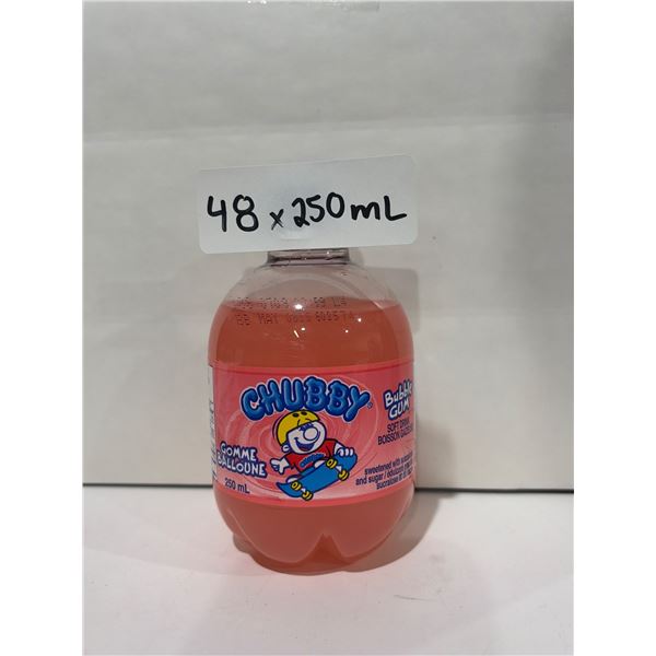 48 x 250 mL Chubby Bubble Gum Soda Beverages